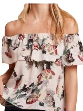 Wilfred Promener blouse off the shoulder floral print size M excellent condition